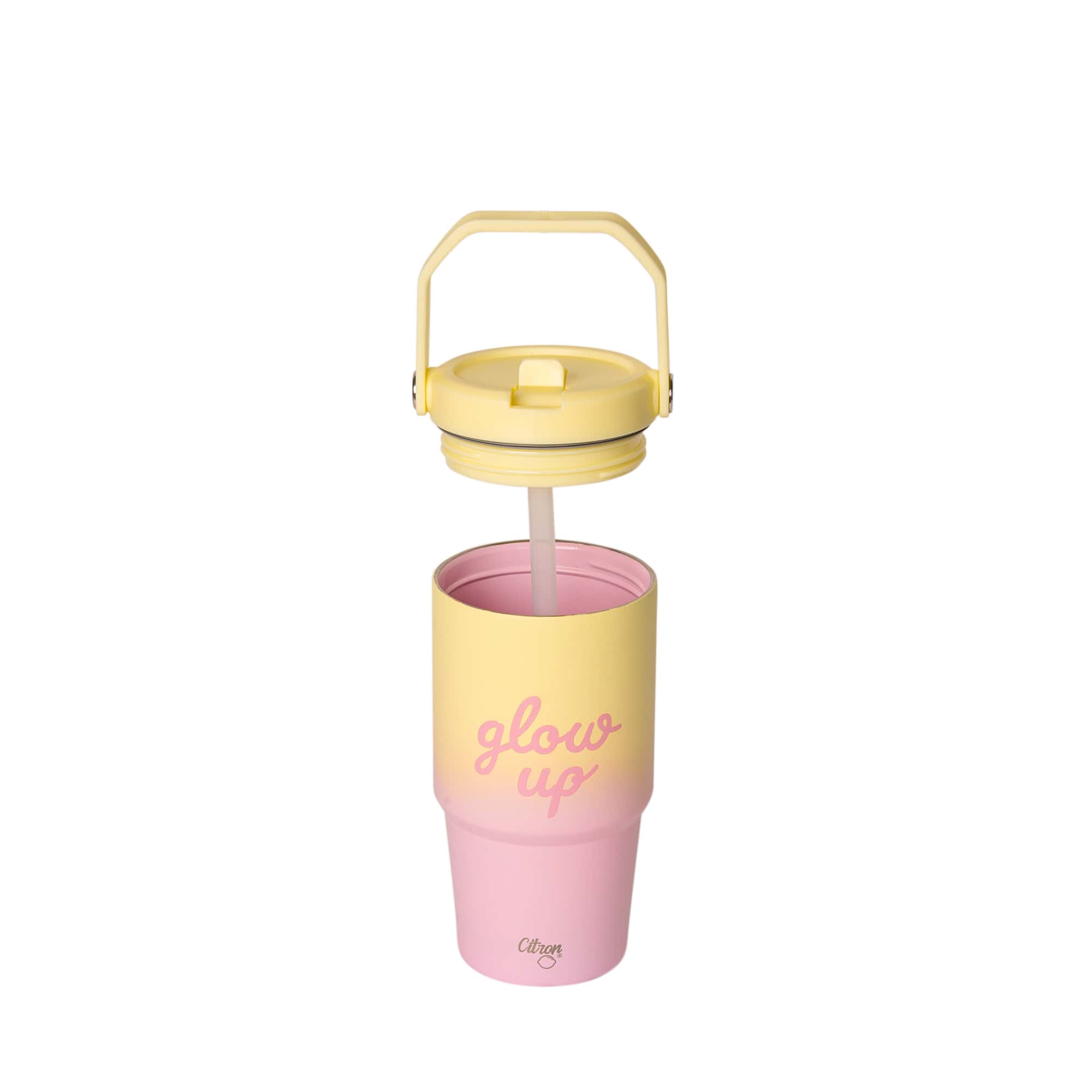 Citron 600ml Termo Boca Tumbler Glow Up Pink Yellow - Slika 2
