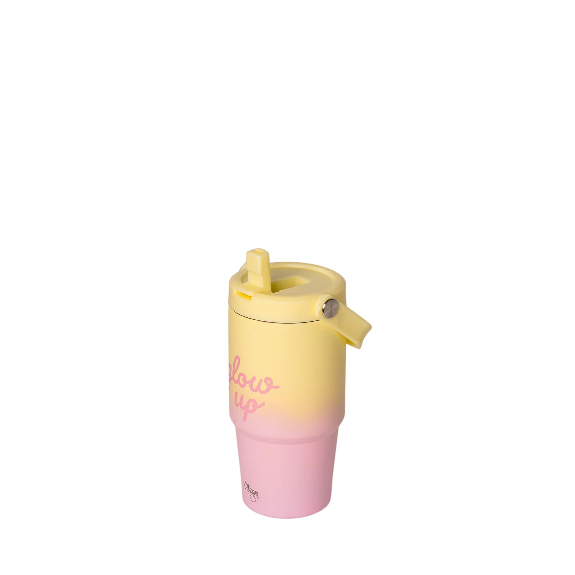 Citron 600ml Termo Boca Tumbler Glow Up Pink Yellow - Slika 3