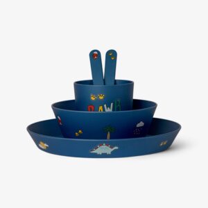 Citron Set posuđa od bio materijala Blue Dino